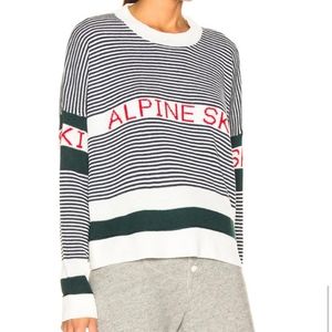 The GREAT. Alpine Ski Cropped Knit Sweater